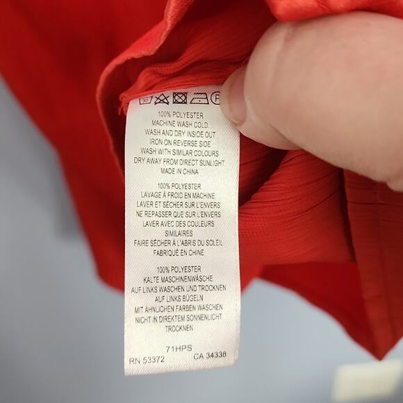 French Connection Orange Slip Dress - Size Small - Picture 6 of 6